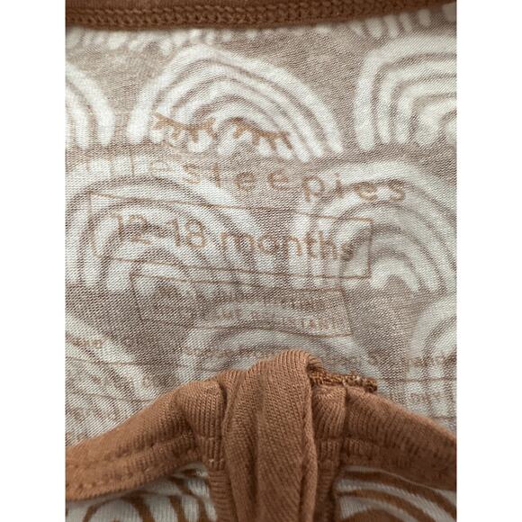 Little Sleepies Rust Rainbows Zippy Sleeper Pajama Size 12-18 months - Picture 4 of 4